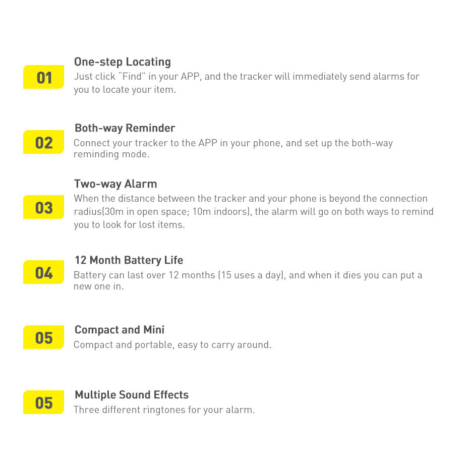 GPS seklys Baseus T2 Pro Smart Locator Baby / Piniginė / Raktai – baltas (FMTP000002) 23