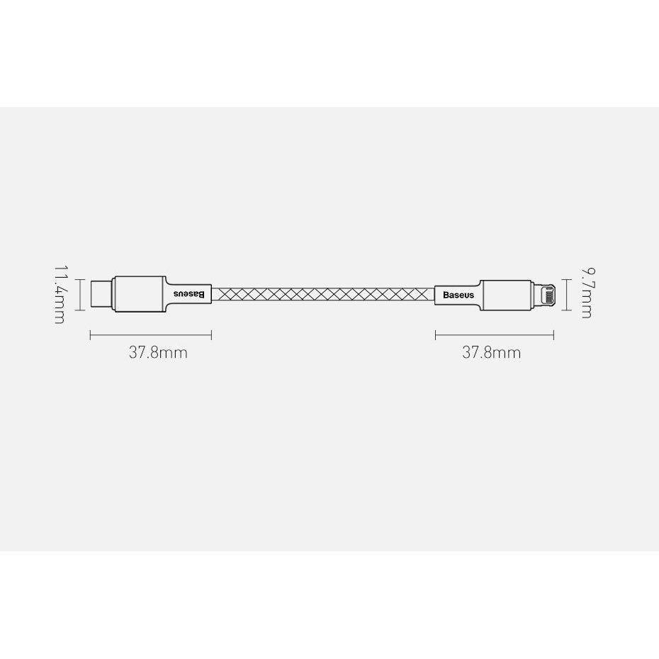 Kabelis Baseus usb Type C - Lightning cable Power Delivery fast charge 20 W 2 m juodas (CATLGD-A01) 20 Kabelis Baseus usb Type C - Lightning cable Power Delivery fast charge 20 W 2 m juodas (CATLGD-A01) 20