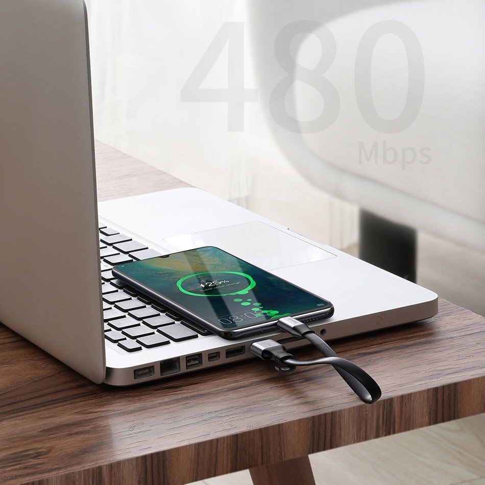 Kabelis Baseus Simple Hw Quick Charge Charging Data Cable Usb skirta Type-C 5A 40W 23Cm pilkas 13 Kabelis Baseus Simple Hw Quick Charge Charging Data Cable Usb skirta Type-C 5A 40W 23Cm pilkas 13
