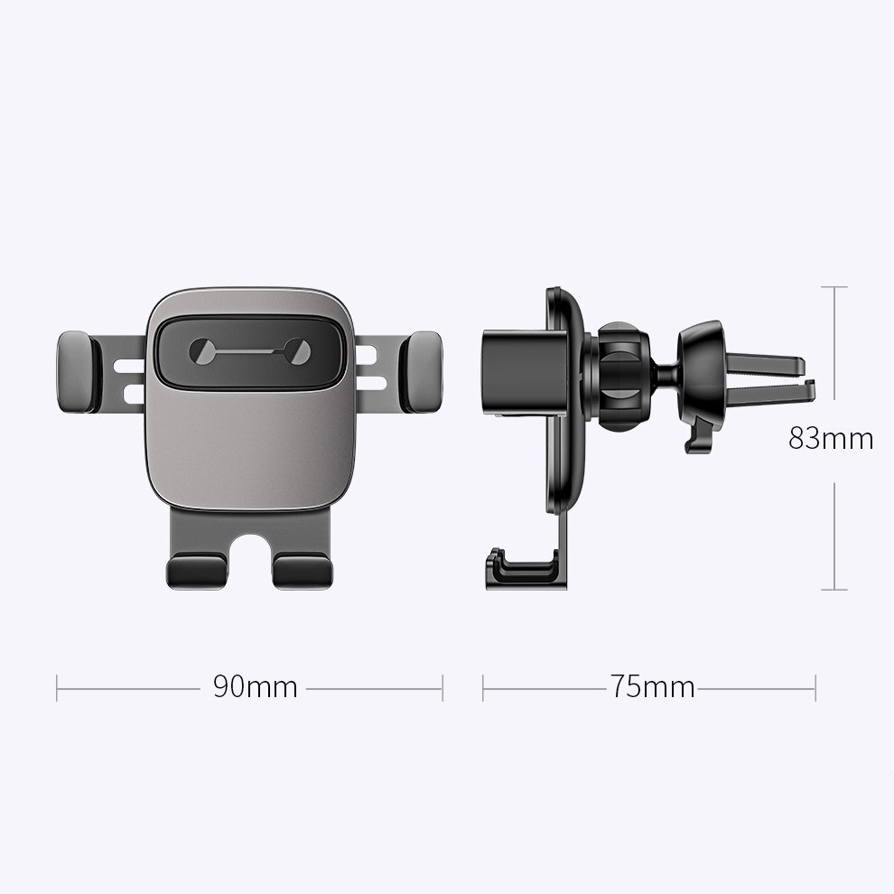 Automobilinis laikiklis Baseus Cube SUYL-FK01 gravity 4.7–6.6" ventiliacijos angai – juodas 21 Automobilinis laikiklis Baseus Cube SUYL-FK01 gravity 4.7–6.6" ventiliacijos angai – juodas 21