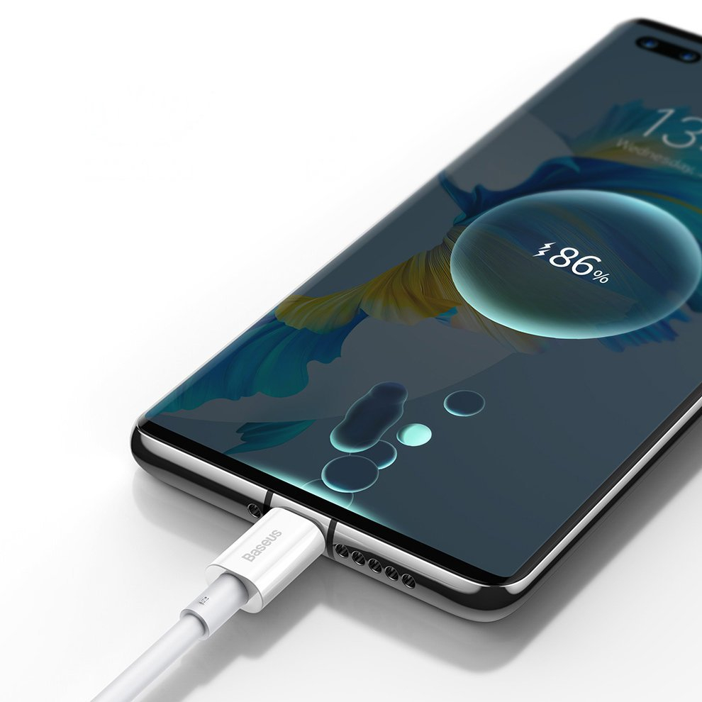 Baseus Superior Series Greito Įkrovimo Kabelis USB - USB Type C 66 W 6A 1 m Baltas (CATYS-02) 13 Baseus Superior Series Greito Įkrovimo Kabelis USB - USB Type C 66 W 6A 1 m Baltas (CATYS-02) 13