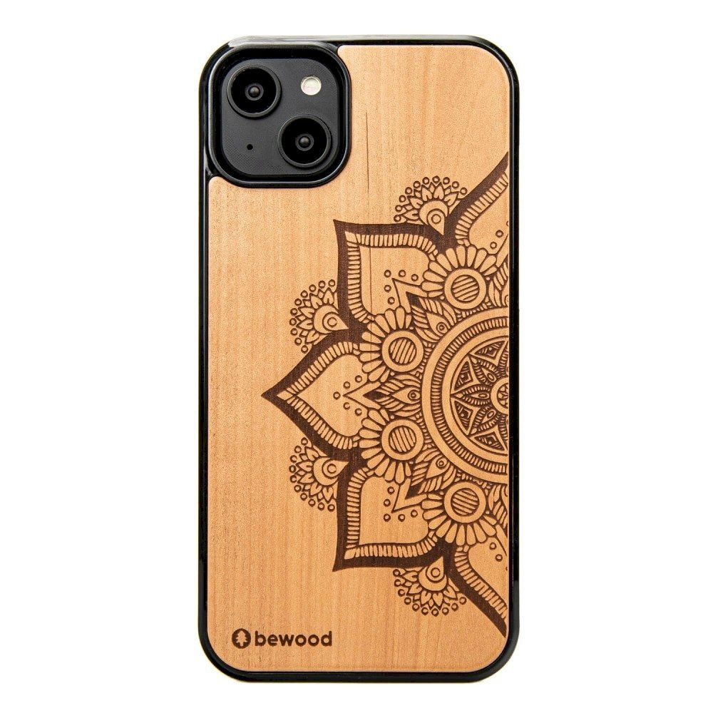 Bewood Mandala Apple Tree Wooden Dėklas skirtas iPhone 14 Plus - Šviesiai Rudas