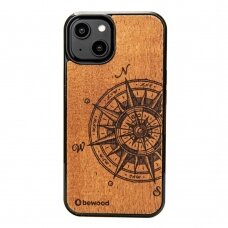 Bewood Traveler Merbau dėklas iš medžio skirta iPhone 15 Plus