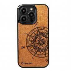 Bewood Traveler Merbau dėklas iš medžio skirta iPhone 15 Pro