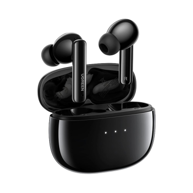 Belaidės ausinės Ugreen WS106 HiTune T3 Active Noise-Cancelling Earbuds juodos Belaidės ausinės Ugreen WS106 HiTune T3 Active Noise-Cancelling Earbuds juodos