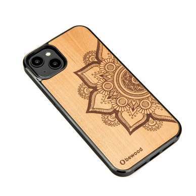 Bewood Mandala Apple Tree Wooden Dėklas skirtas iPhone 14 Plus - Šviesiai Rudas 1