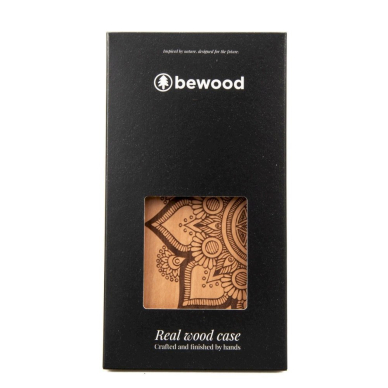Bewood Mandala Apple Tree Wooden Dėklas skirtas iPhone 14 Plus - Šviesiai Rudas 4