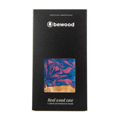 Dėklas Bewood Unique Vegas iPhone 14 - Rožinis/Mėlynas 4