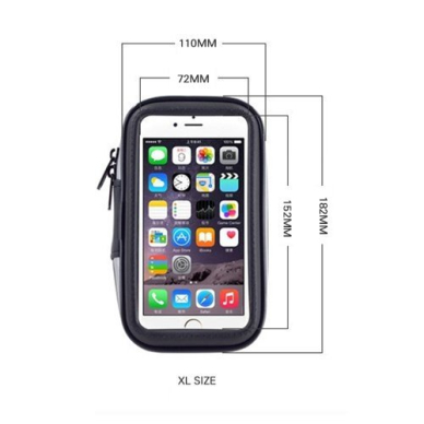Bike Phone waterproof Mount, Universal Case Bicycle & Motorcycle Phone Holder Mount Size XL (max phone size: 165 mm x 80 mm) black (without handlebar mounting) 3 Bike Phone waterproof Mount, Universal Case Bicycle & Motorcycle Phone Holder Mount Size XL (max phone size: 165 mm x 80 mm) black (without handlebar mounting) 3