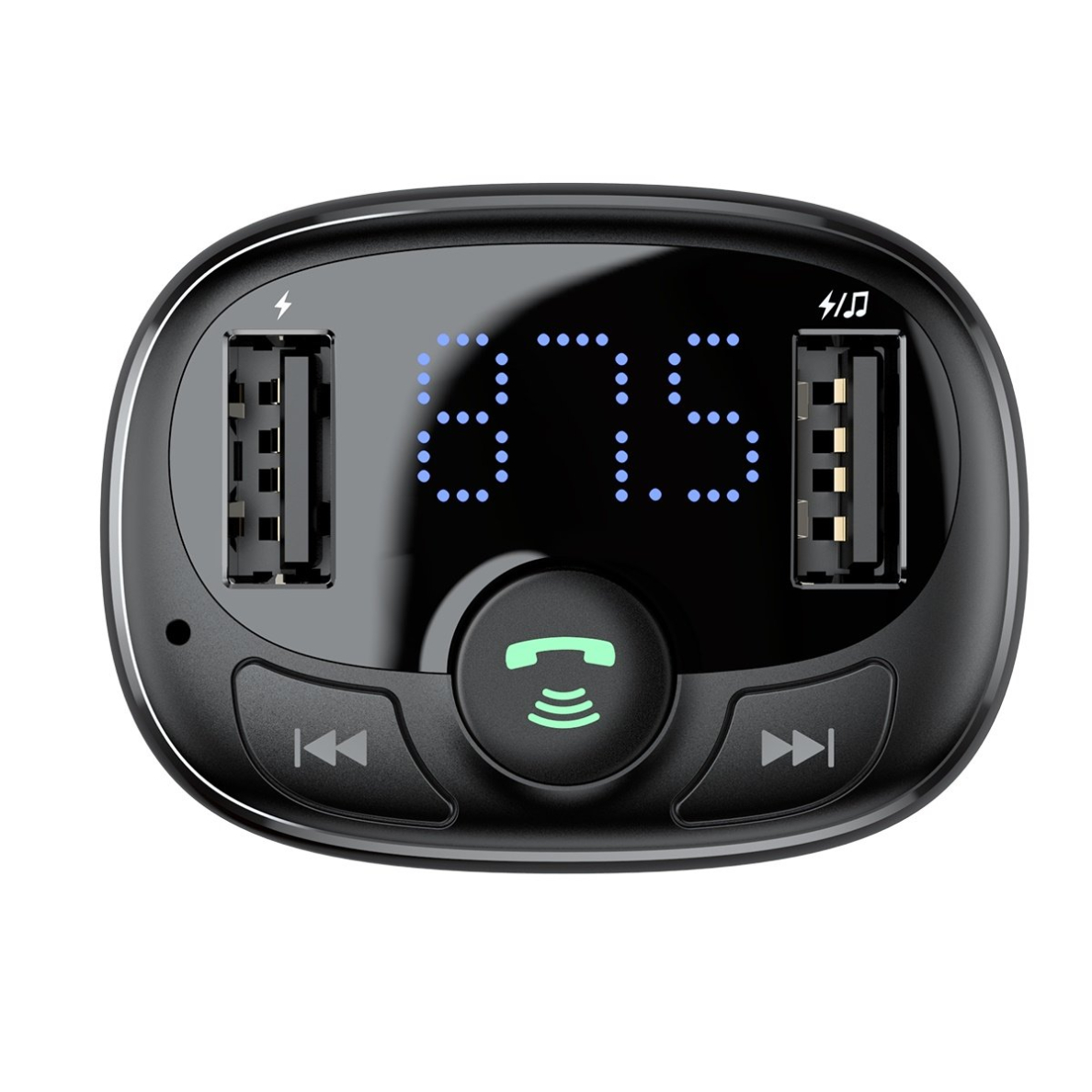 Bluetooth transmitter / car charger Baseus S-09A (Overseas Edition) - black 1 Bluetooth transmitter / car charger Baseus S-09A (Overseas Edition) - black 1