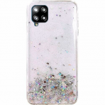 Blizgus TPU dėklas Wozinsky Star Glitter Samsung Galaxy A42 5G permatomas