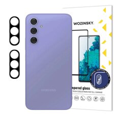 Samsung Galaxy A17 / A17 5G Wozinsky juodas pilnas kameros stiklas, 2 vnt. Samsung Galaxy A17 / A17 5G Wozinsky juodas pilnas kameros stiklas, 2 vnt.