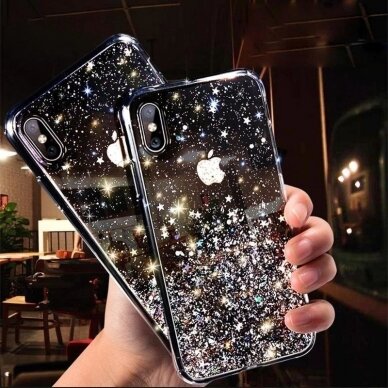 Blizgus Tpu Dėklas 'Wozinsky Star Glitter Shining' Iphone 12 Mini Juodas 2