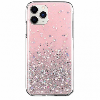 Blizgus Tpu Dėklas 'Wozinsky Star Glitter Shining' Iphone 12 Pro Max Rožinis Blizgus Tpu Dėklas 'Wozinsky Star Glitter Shining' Iphone 12 Pro Max Rožinis