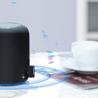 Bluetooth AUX transmitter Baseus BSBA-02 (Overseas Edition) - Juodas 12 Bluetooth AUX transmitter Baseus BSBA-02 (Overseas Edition) - Juodas 12