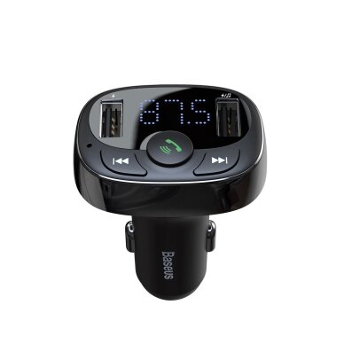 Automobilinis Bluetooth siųstuvas / įkroviklis Baseus S-09A (Overseas Edition) – juodas 2