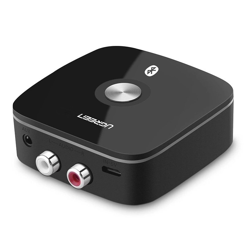 Bluetooth adapteris imtuvas Ugreen CM106 2xRCA/AUX Bluetooth 5.1 juodas Bluetooth adapteris imtuvas Ugreen CM106 2xRCA/AUX Bluetooth 5.1 juodas