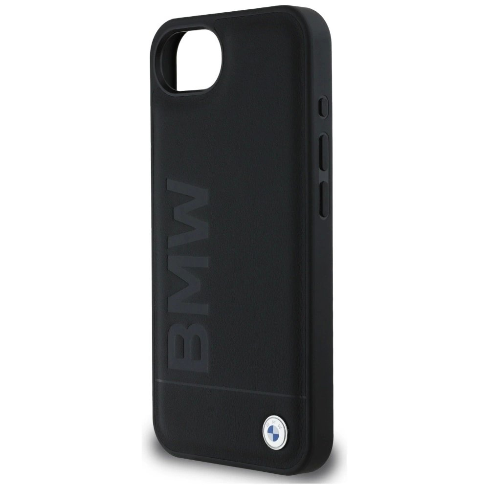 iPhone 16e – BMW Leather Hot Stamp dėklas - Juodas 5