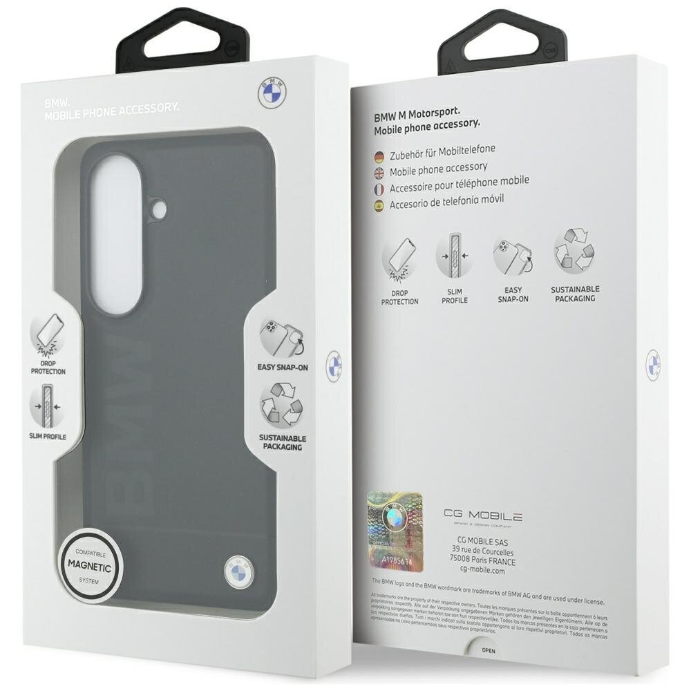 Samsung Galaxy S26 BMW Leather Hot Stamp MagSafe dėklas – juodas 7