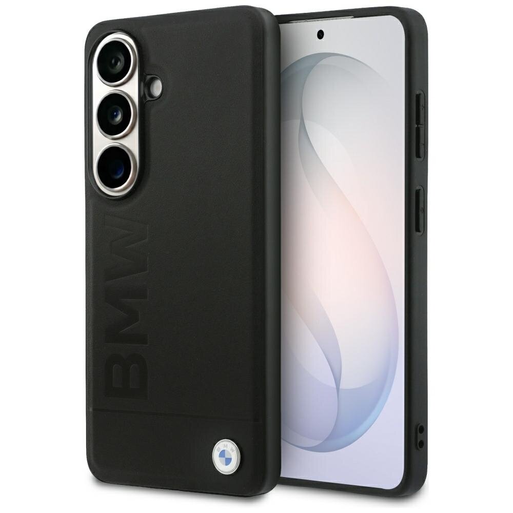 Samsung Galaxy S26 Plus BMW Leather Hot Stamp MagSafe dėklas – juodas