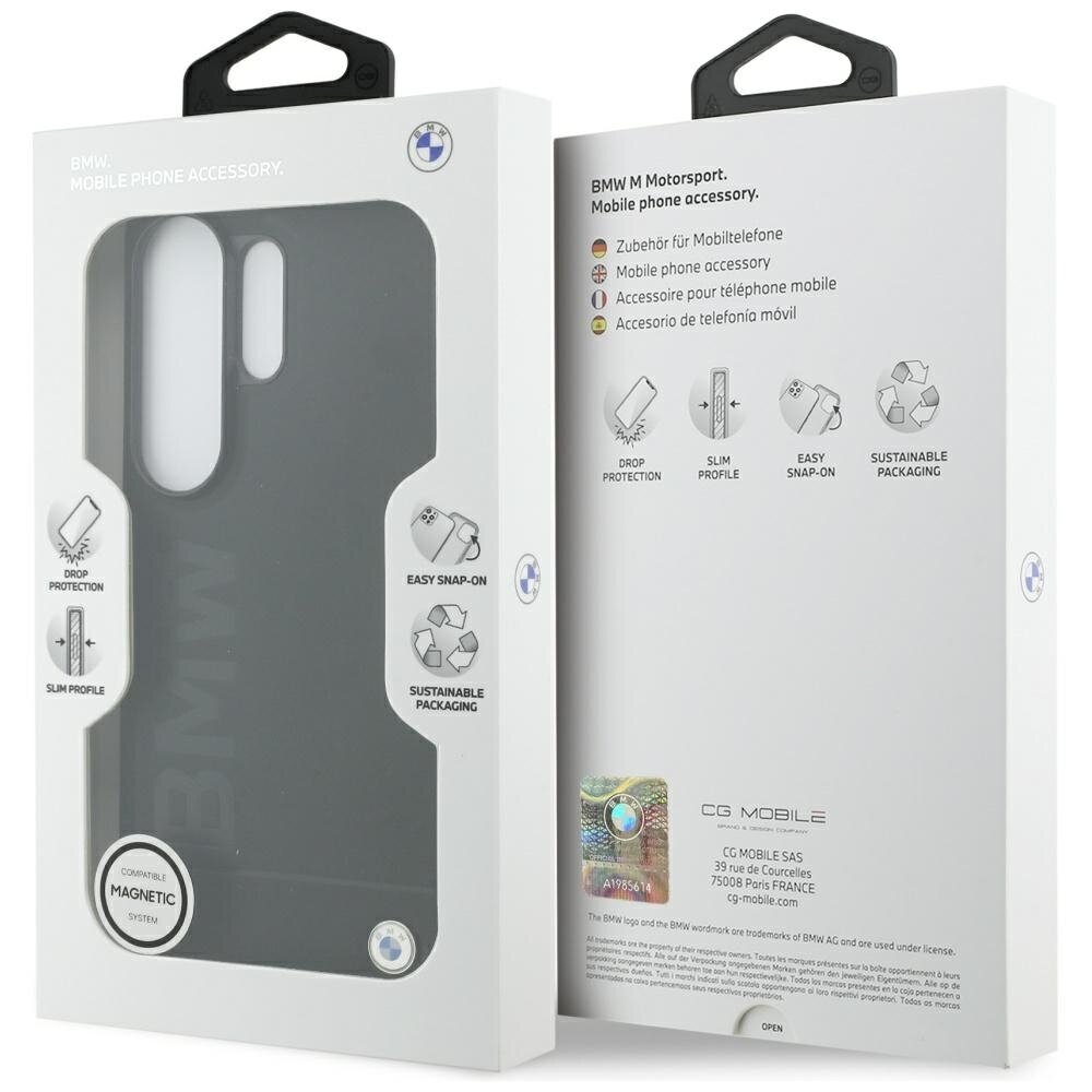 Samsung Galaxy S26 Ultra BMW Leather Hot Stamp MagSafe dėklas – juodas 7