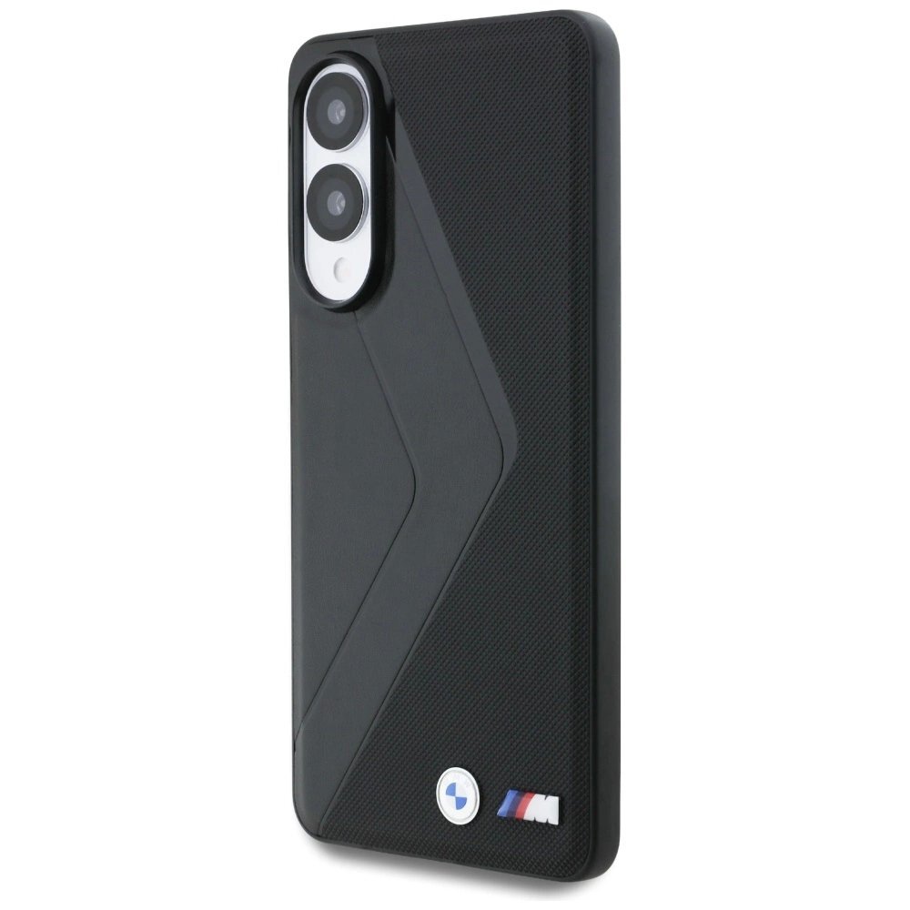 Samsung Galaxy S25 Edge dėklas BMW Leather Oversized Stripes su MagSafe – juodas 1