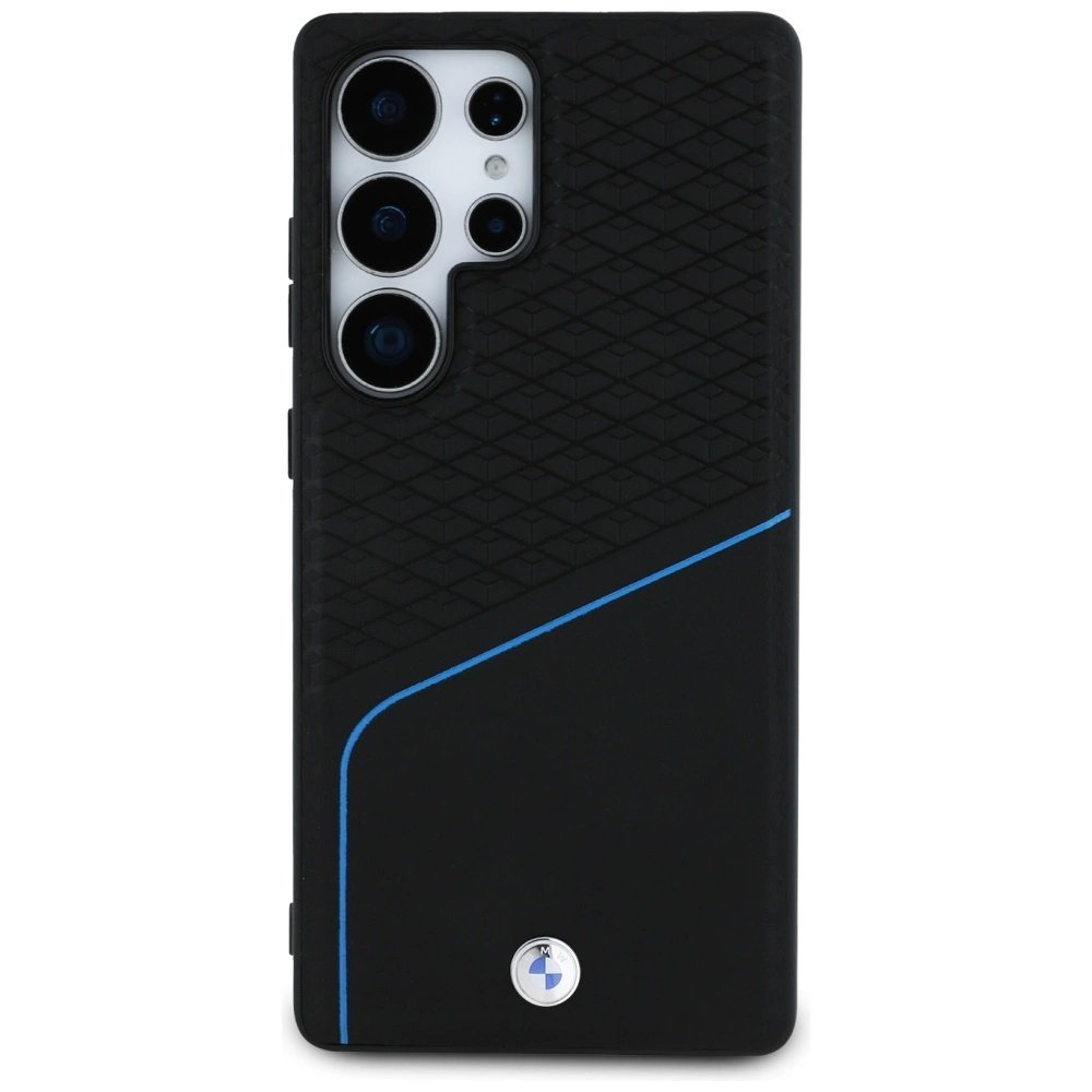 BMW Odinis Textured and Smooth MagSafe Dėklas skirtas Samsung Galaxy S25 Ultra - Juodas 2