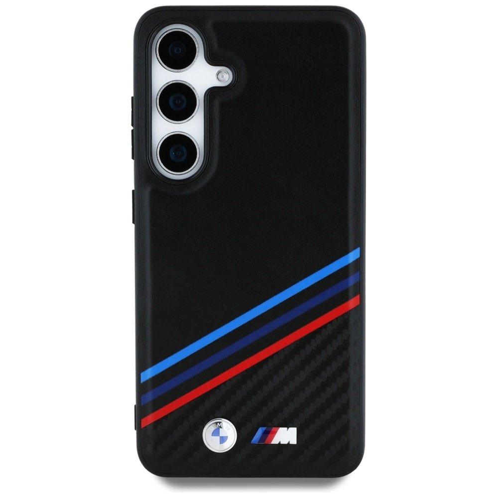 BMW Odinis Tricolor Crossing Stripes MagSafe Dėklas skirtas Samsung Galaxy S25 - Juodas 2