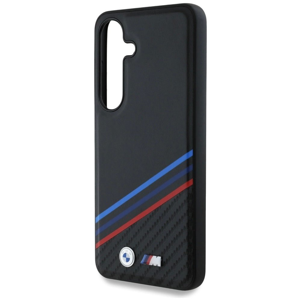 BMW Odinis Tricolor Crossing Stripes MagSafe Dėklas skirtas Samsung Galaxy S25 - Juodas 5