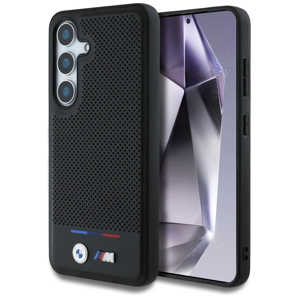 BMW Odinis Tricolor Stripe MagSafe Dėklas skirtas Samsung Galaxy S25 - Juodas