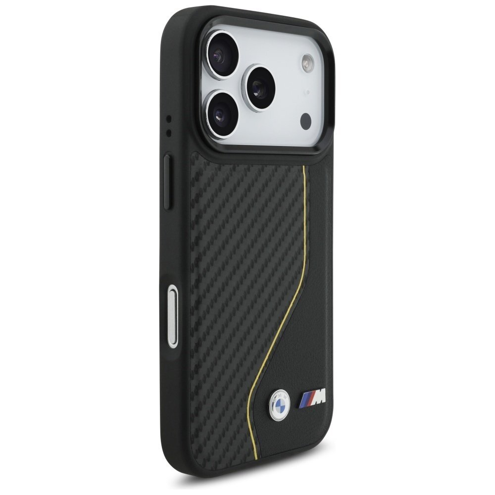iPhone 17 Pro dėklas BMW M Carbon Line & Logo MagSafe – geltonas 3 iPhone 17 Pro dėklas BMW M Carbon Line & Logo MagSafe – geltonas 3