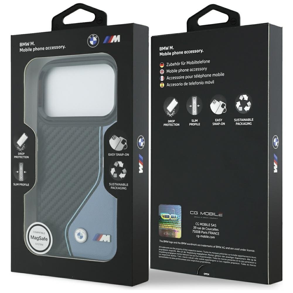 iPhone 17 Pro BMW M Carbon Logo dėklas su MagSafe – mėlynas 7 iPhone 17 Pro BMW M Carbon Logo dėklas su MagSafe – mėlynas 7