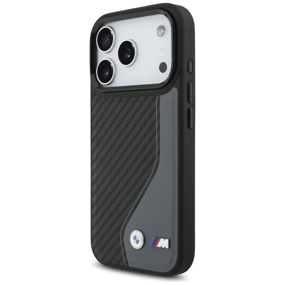 iPhone 17 Pro dėklas BMW M Carbon Logo, MagSafe – grafito 1