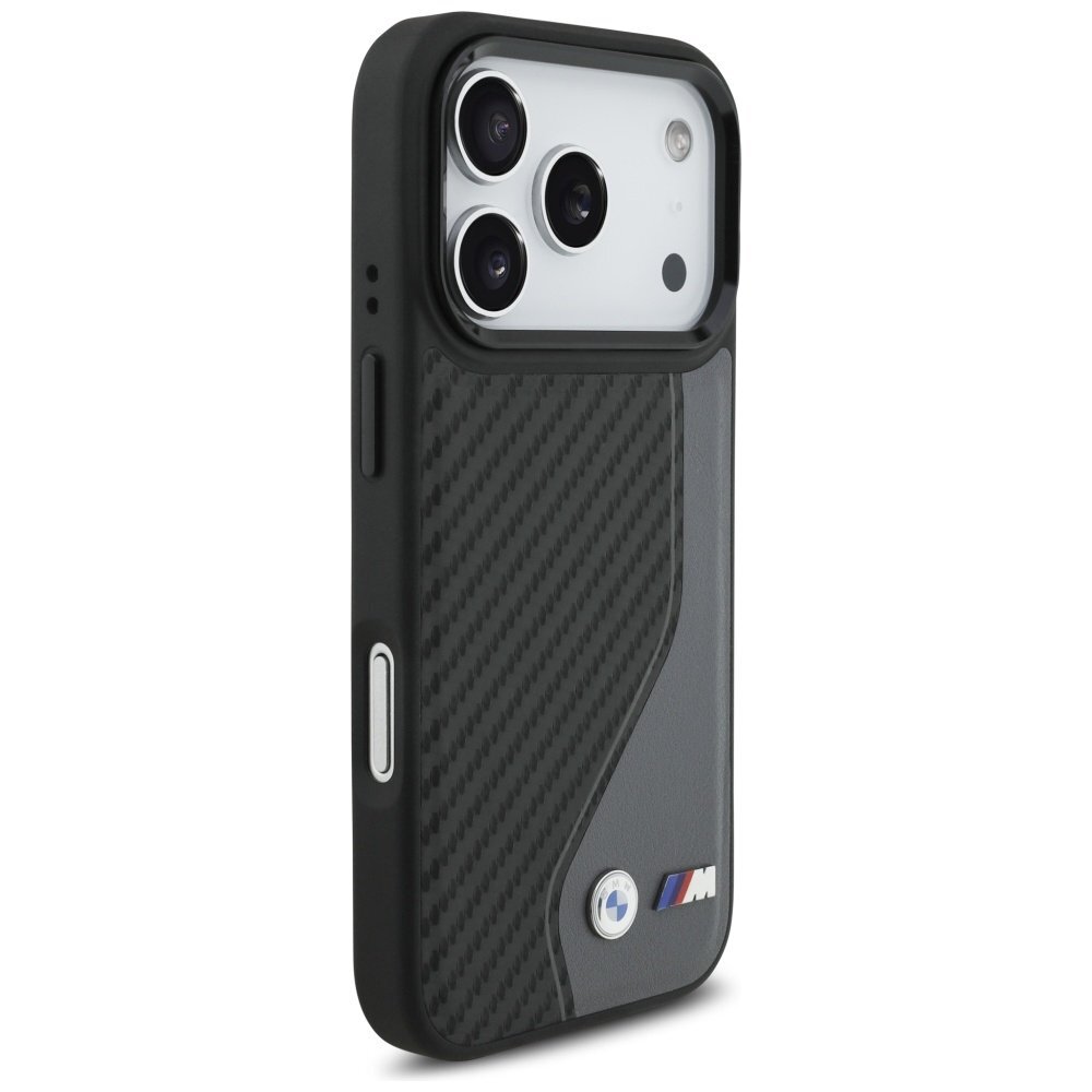 iPhone 17 Pro dėklas BMW M Carbon Logo, MagSafe – grafito 3