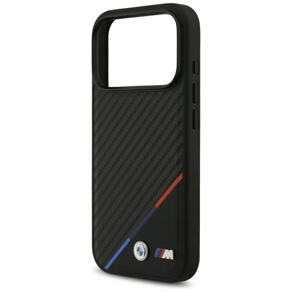 iPhone 17 Pro BMW M Carbon Tricolor Line MagSafe dėklas – juodas 5 iPhone 17 Pro BMW M Carbon Tricolor Line MagSafe dėklas – juodas 5