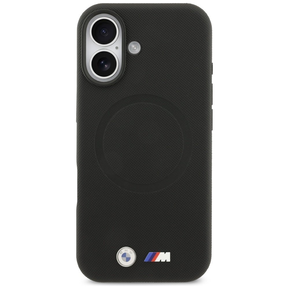 iPhone 17 BMW M FW Metal Logo MagSafe dėklas – juodas 2