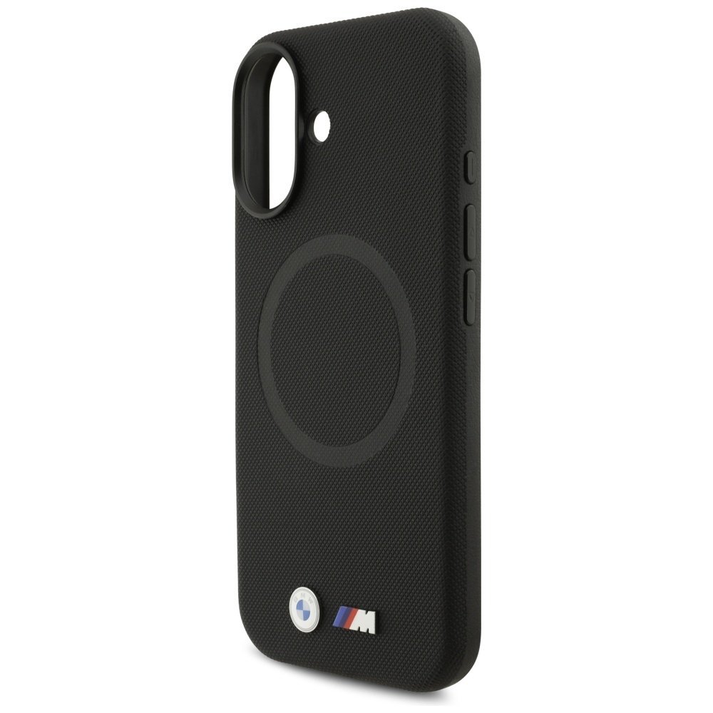 iPhone 17 BMW M FW Metal Logo MagSafe dėklas – juodas 5