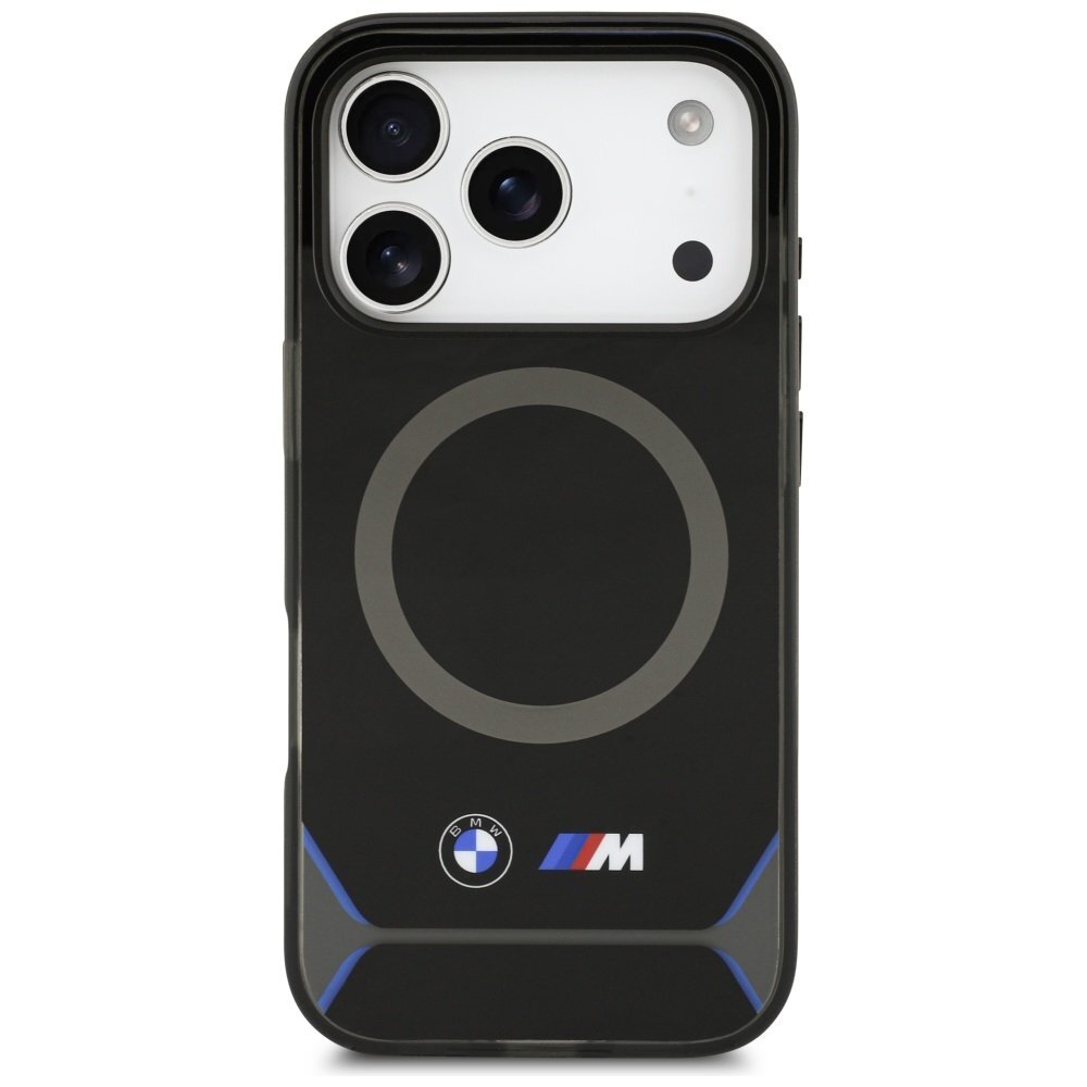 iPhone 17 Pro BMW M IML Metal Buttons & Logo MagSafe dėklas – mėlynas 2 iPhone 17 Pro BMW M IML Metal Buttons & Logo MagSafe dėklas – mėlynas 2