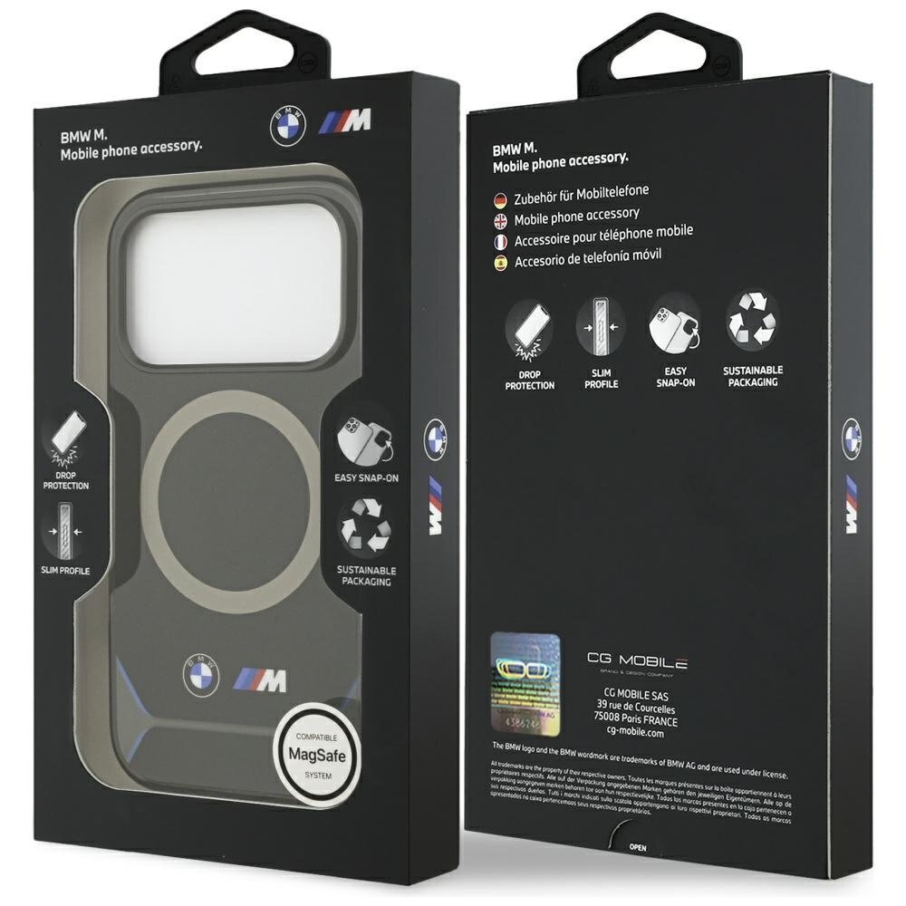 iPhone 17 Pro BMW M IML Metal Buttons & Logo MagSafe dėklas – mėlynas 7
