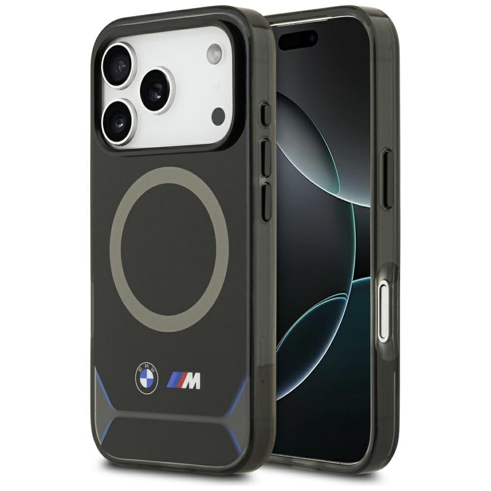 iPhone 17 Pro BMW M IML Metal Buttons & Logo MagSafe dėklas – mėlynas iPhone 17 Pro BMW M IML Metal Buttons & Logo MagSafe dėklas – mėlynas