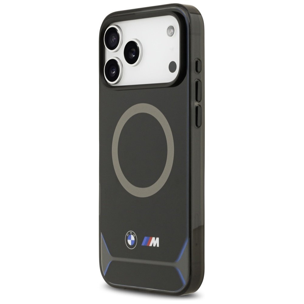 iPhone 17 Pro Max BMW M IML Metal Buttons & Logo MagSafe dėklas – mėlynas 1