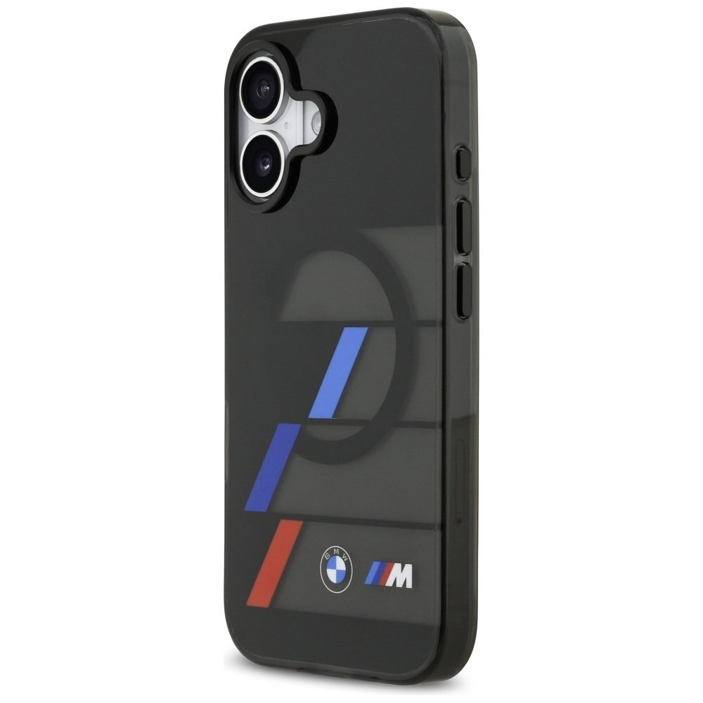 iPhone 17 BMW M IML Metal Buttons Tricolor Lines MagSafe dėklas – juodas 1 iPhone 17 BMW M IML Metal Buttons Tricolor Lines MagSafe dėklas – juodas 1