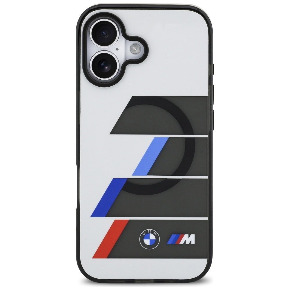 iPhone 17 BMW M IML Metal Buttons Tricolor Lines MagSafe dėklas – pilkas 2 iPhone 17 BMW M IML Metal Buttons Tricolor Lines MagSafe dėklas – pilkas 2