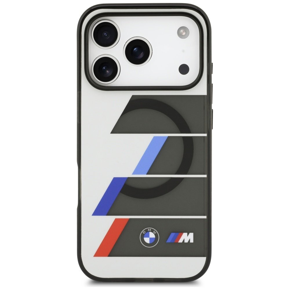 iPhone 17 Pro BMW M IML Metal Buttons Tricolor Lines MagSafe dėklas – pilkas 2 iPhone 17 Pro BMW M IML Metal Buttons Tricolor Lines MagSafe dėklas – pilkas 2