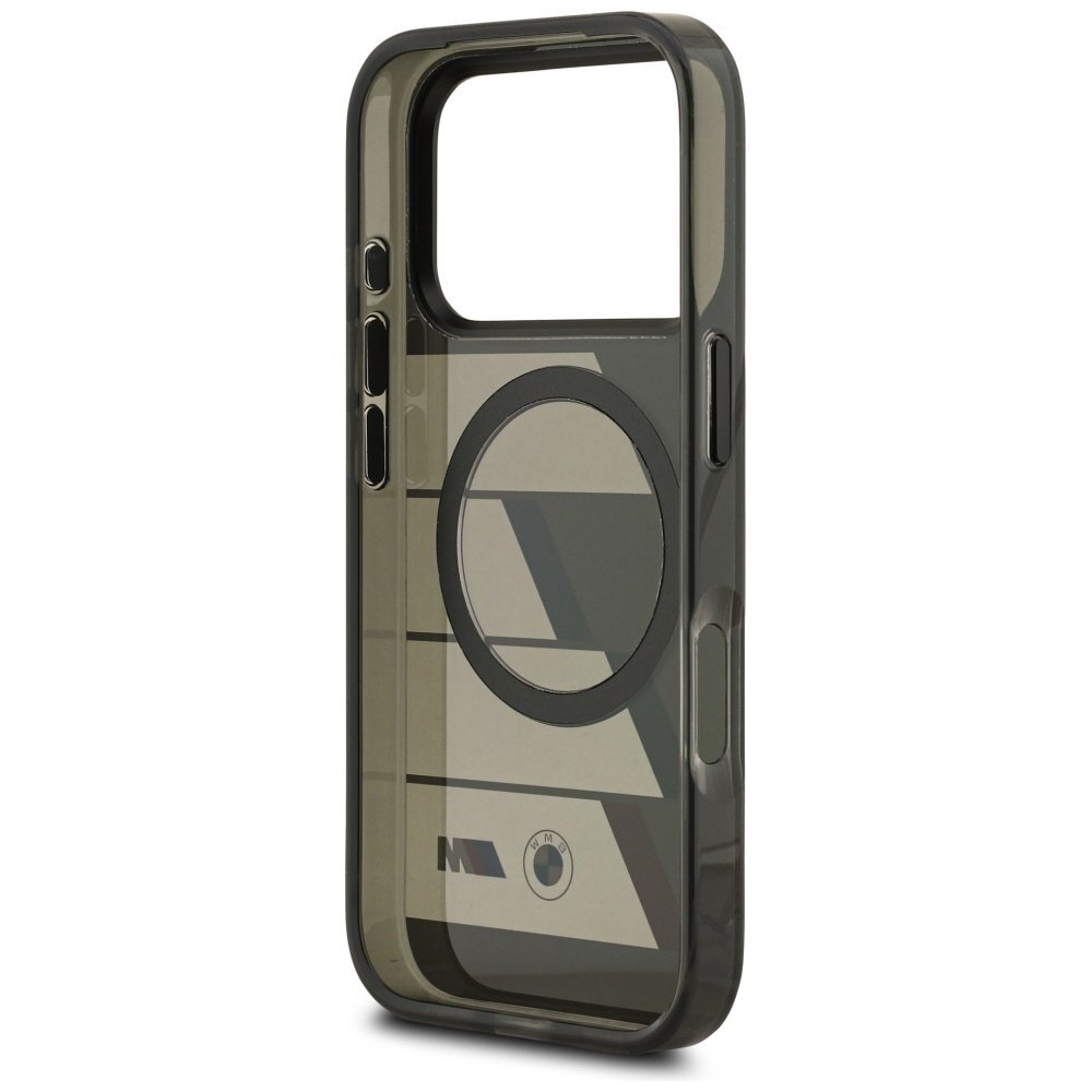 iPhone 17 Pro BMW M IML Metal Buttons Tricolor Lines MagSafe dėklas – pilkas 6 iPhone 17 Pro BMW M IML Metal Buttons Tricolor Lines MagSafe dėklas – pilkas 6