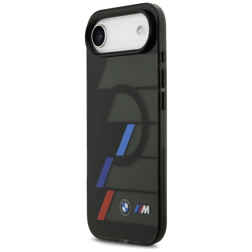 iPhone Air BMW M IML Metal Buttons Tricolor Lines MagSafe dėklas – juodas 1 iPhone Air BMW M IML Metal Buttons Tricolor Lines MagSafe dėklas – juodas 1