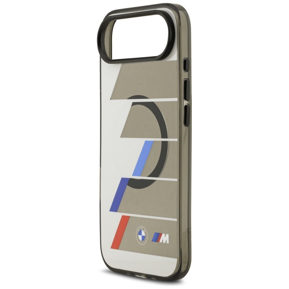 iPhone Air BMW M IML Metal Buttons Tricolor Lines MagSafe dėklas – pilkas 5
