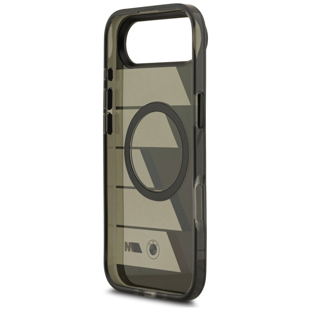 iPhone Air BMW M IML Metal Buttons Tricolor Lines MagSafe dėklas – pilkas 6
