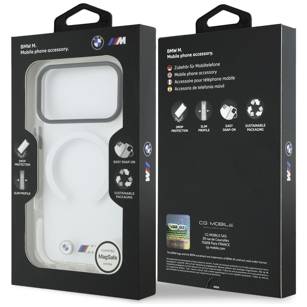 iPhone 17 Pro BMW M IML Shockproof Metal Logos MagSafe dėklas – skaidrus 7 iPhone 17 Pro BMW M IML Shockproof Metal Logos MagSafe dėklas – skaidrus 7