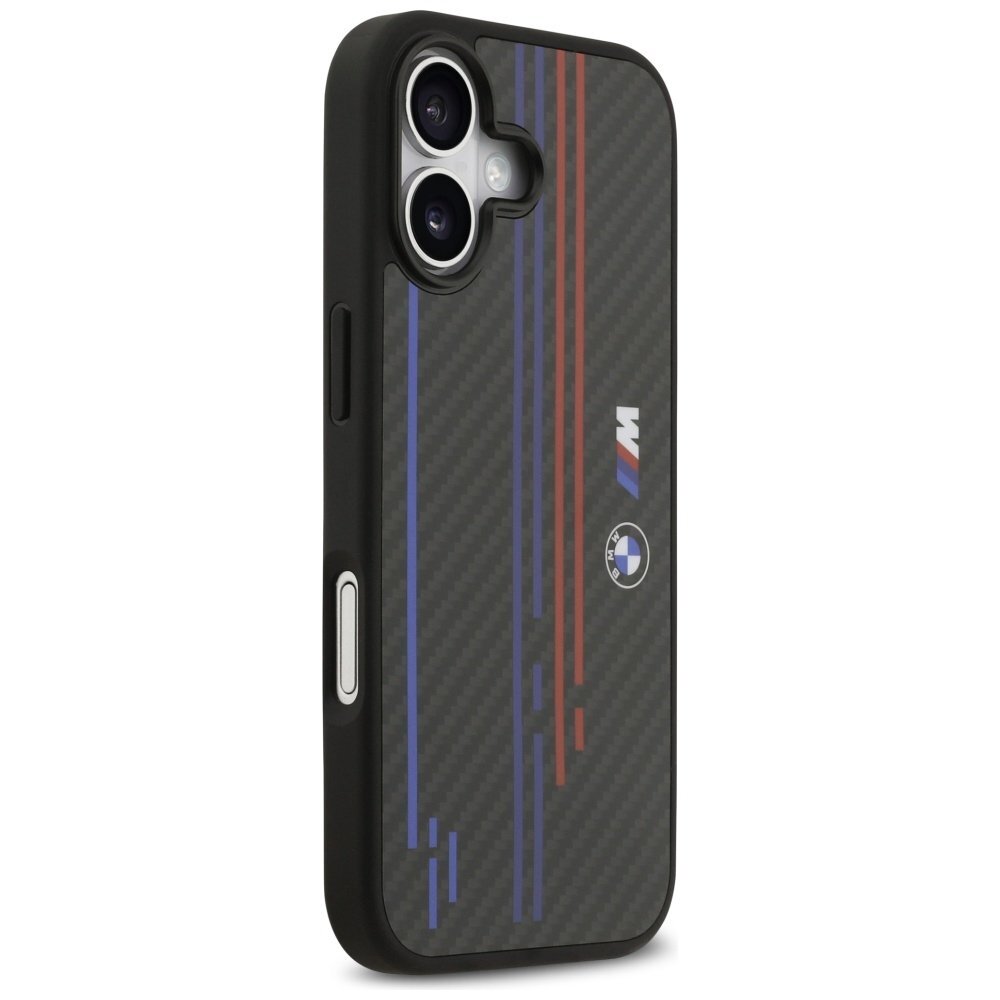 iPhone 17 dėklas BMW M Kevlar Lines & Logo su MagSafe – juodas 2 iPhone 17 dėklas BMW M Kevlar Lines & Logo su MagSafe – juodas 2